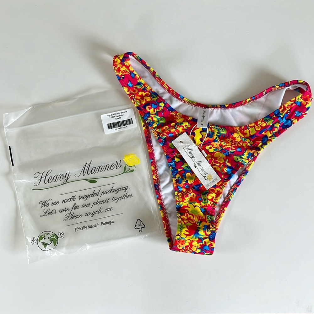 Heavy Manners Colorful Floral Bikini Bottom